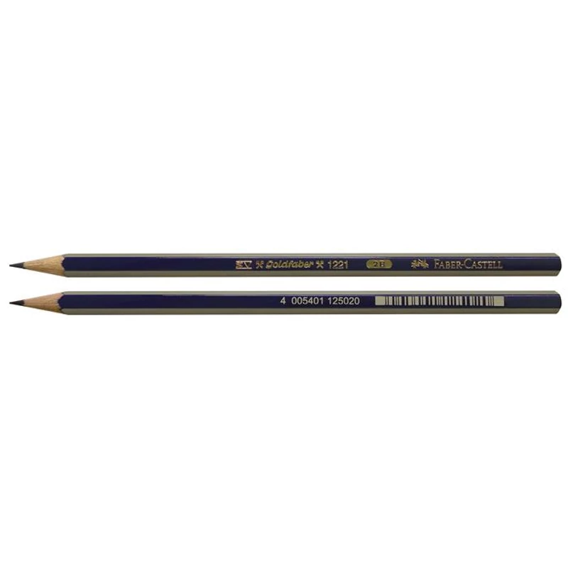Grafitceruza, 2B, hatszögletű, FABER-CASTELL „Goldfaber”