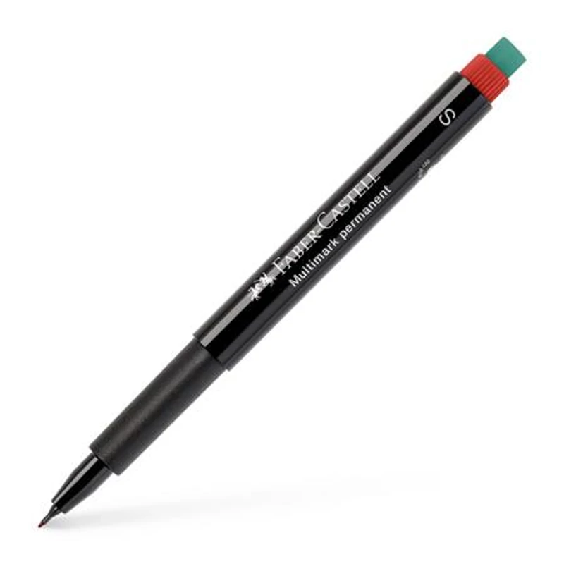 Alkoholos marker, OHP, 0,4 mm, FABER-CASTELL "Multimark 1523", piros
