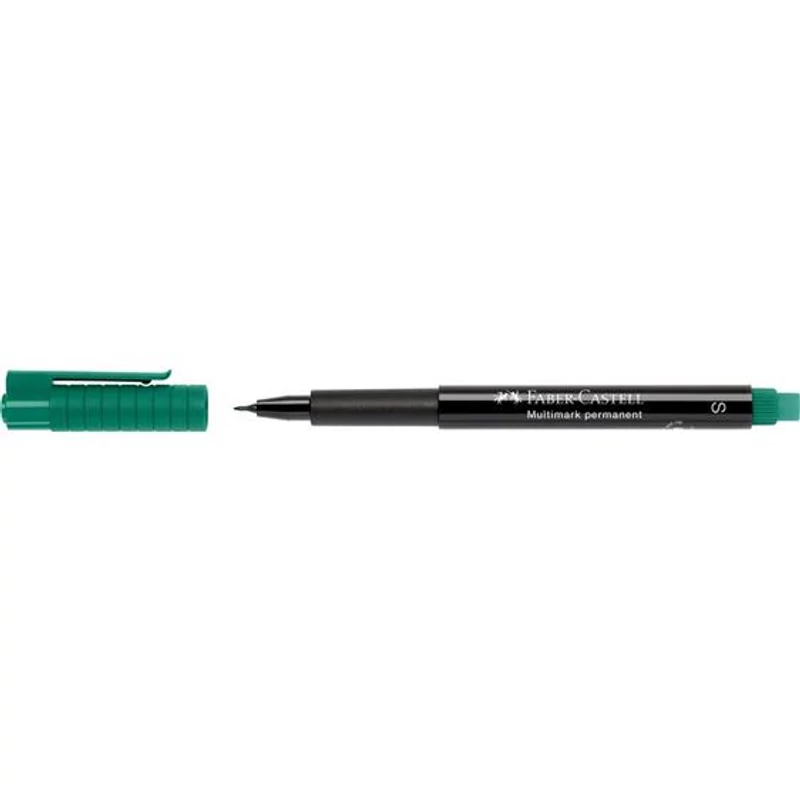 Alkoholos marker, OHP, 0,4 mm, FABER-CASTELL "Multimark 1523", zöld,Alkoholos marker, OHP, 0,4 mm, FABER-CASTELL "Multimark 1523", zöld