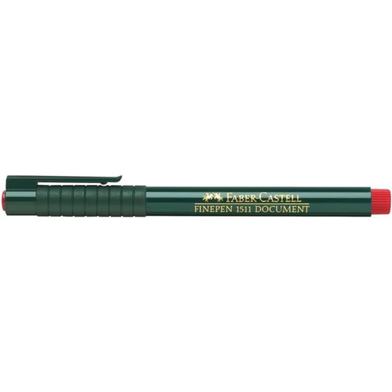 Tűfilc, 0,4 mm, FABER-CASTELL "Finepen 1511", piros