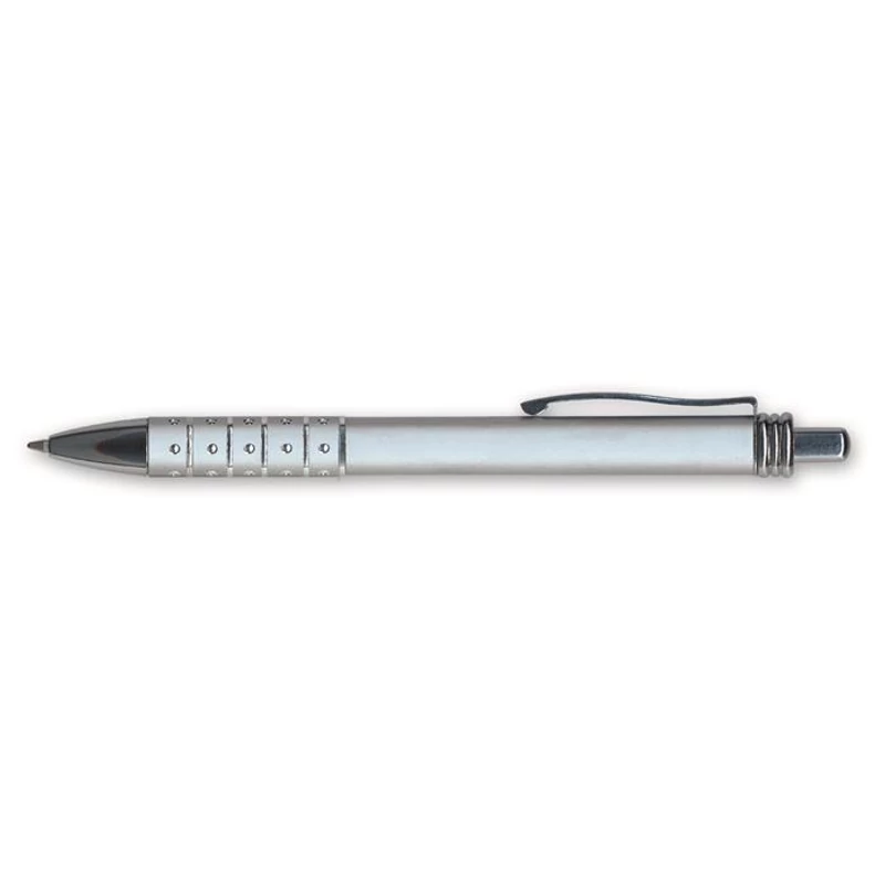 Golyóstoll, 0,6 mm, nyomógombos, vegyes színű fogórész, GRANIT "D550", kék