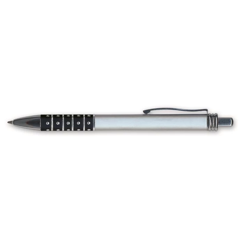 Golyóstoll, 0,6 mm, nyomógombos, vegyes színű fogórész, GRANIT "D550", kék