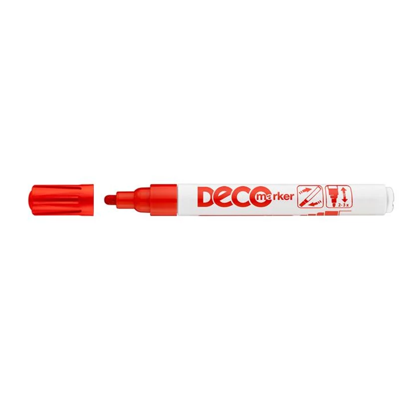 Lakkmarker, 2-4 mm, ICO "Decomarker" piros
