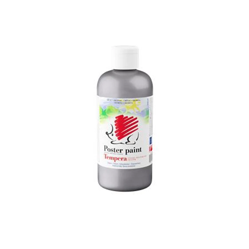Tempera, 500 ml, ICO "Süni", ezüst