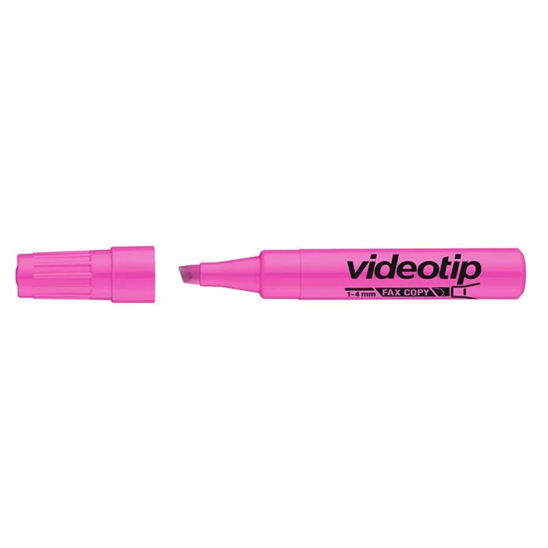 Szövegkiemelő, 1-4 mm, ICO "Videotip", rózsaszín