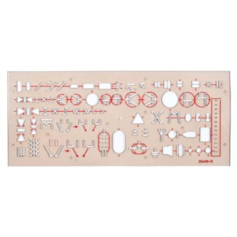 Elektronikai sablon, műanyag, KOH-I-NOOR „703071”