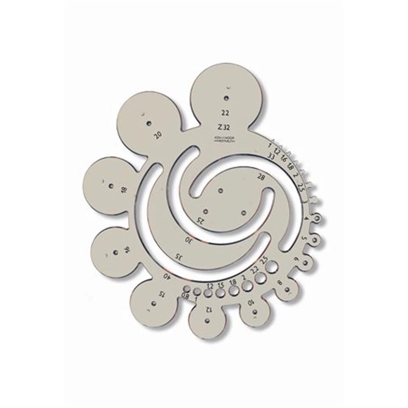 Radius sablon, műanyag, KOH-I-NOOR „z32”