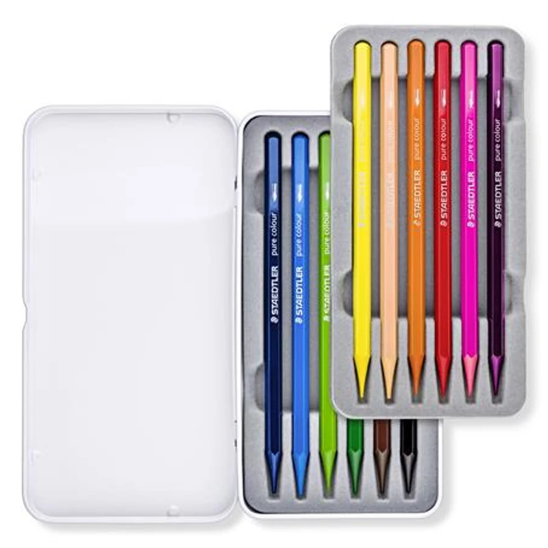 Akvarell ceruza készlet, hatszögletű, fémdobozos, STAEDTLER® "146 10G", 12 különböző szín,Akvarell ceruza készlet, hatszögletű, fémdobozos, STAEDTLER® "146 10G", 12 különböző szín,Akvarell ceruza készlet, hatszögletű, fémdobozos, STAEDTLER® "146 10G", 12 különböző szín