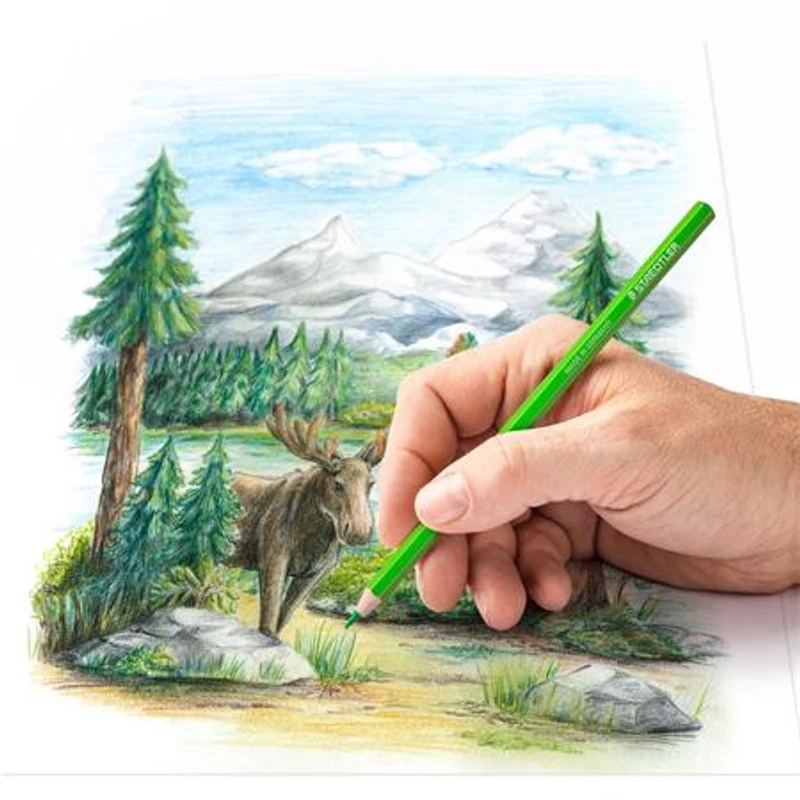 Színes ceruza készlet, hatszögletű, STAEDTLER "146 C", 72 különböző szín,Színes ceruza készlet, hatszögletű, STAEDTLER "146 C", 72 különböző szín