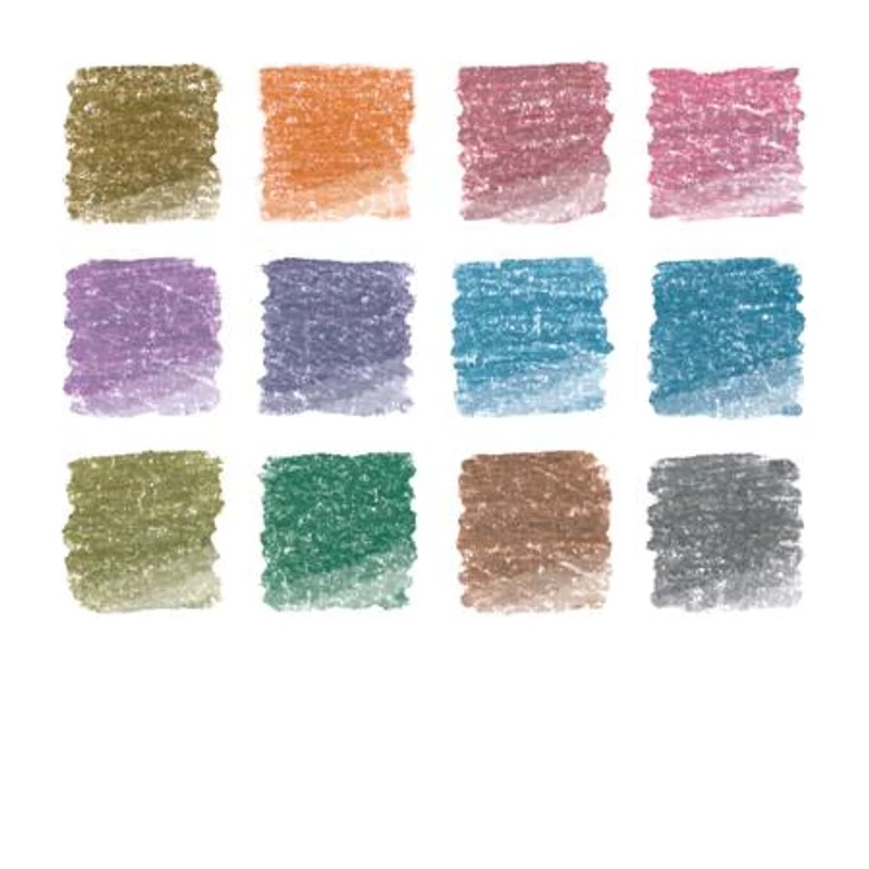 Színes ceruza készlet, hatszögletű, STAEDTLER® "metallic 146M", 12 különböző metál szín