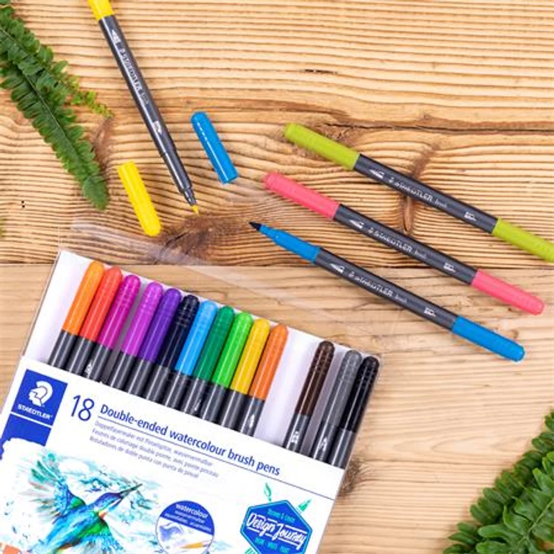 Ecsetirón készlet, 0,5-0,8 / 1,0-6,0 mm, kétvégű, STAEDTLER "3001", 18 szín,Ecsetirón készlet, 0,5-0,8 / 1,0-6,0 mm, kétvégű, STAEDTLER "3001", 18 szín,Ecsetirón készlet, 0,5-0,8 / 1,0-6,0 mm, kétvégű, STAEDTLER "3001", 18 szín,Ecsetirón készlet, 0,5-0,8 / 1,0-6,0 mm, kétvégű, STAEDTLER "3001", 18 szín