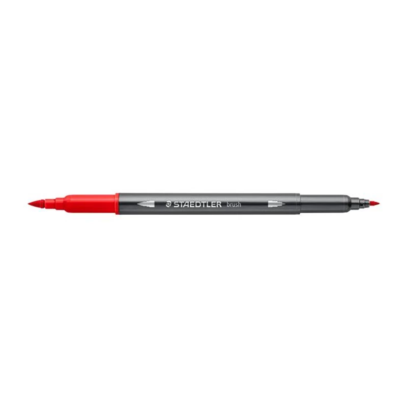 Ecsetirón készlet, 0,5-0,8 / 1,0-6,0 mm, kétvégű, STAEDTLER "3001", 18 szín