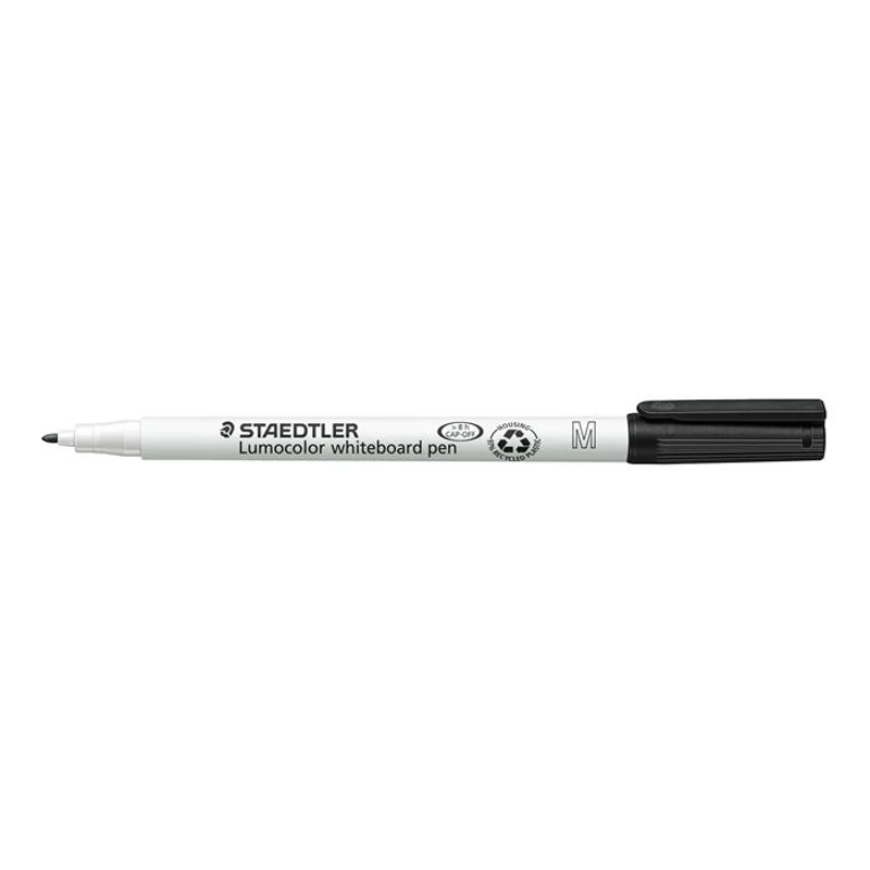 Táblamarker, 1 mm, M, kúpos, STAEDTLER "Lumocolor 301", fekete