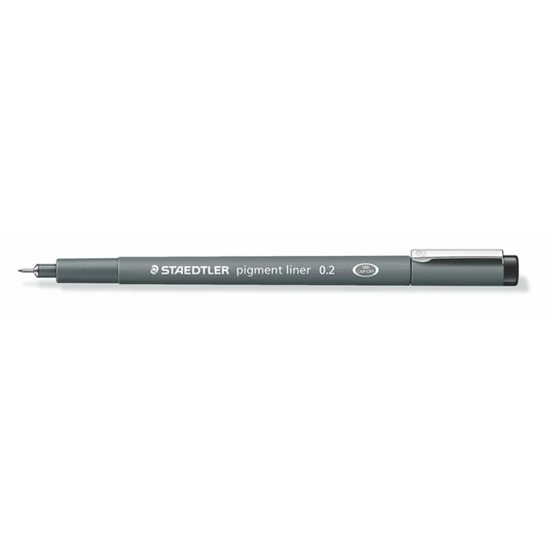 Tusfilc, 0,2 mm, STAEDTLER "Pigment Liner 308", fekete,Tusfilc, 0,2 mm, STAEDTLER "Pigment Liner 308", fekete