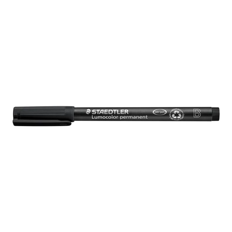 Alkoholos marker, OHP, 1-2,5 mm, STAEDTLER "Lumocolor® 314 B", fekete