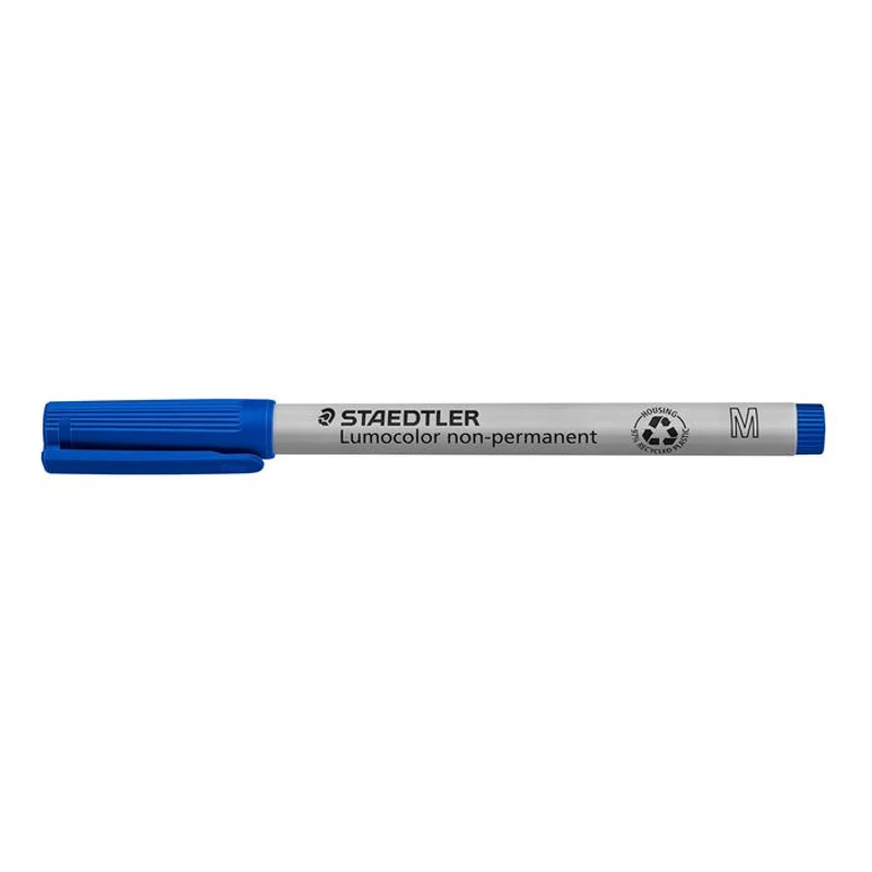 Alkoholmentes marker, OHP, 1 mm, STAEDTLER "Lumocolor® 315 M", kék