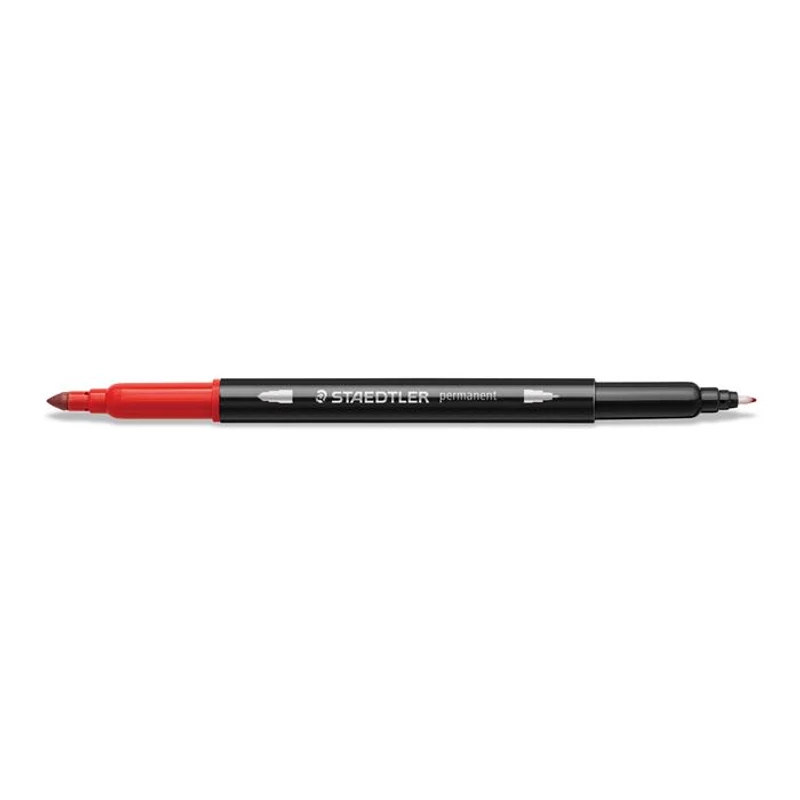 Alkoholos marker készlet, 0,5 / 3,0 mm, kétvégű, STAEDTLER "3187", 18 különböző szín,Alkoholos marker készlet, 0,5 / 3,0 mm, kétvégű, STAEDTLER "3187", 18 különböző szín