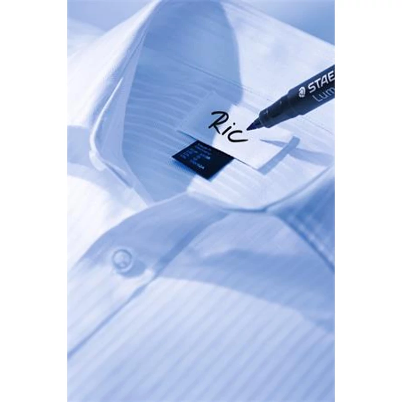 Textil jelölő alkoholos marker, 0,6 mm, kúpos, STAEDTLER "Lumocolor® laundry 319 LM", fekete