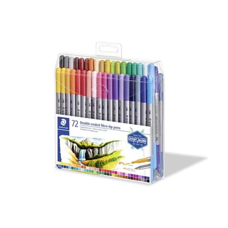 Filctoll készlet, 0,8 / 3,0 mm, kétvégű, STAEDTLER® "3200", 72 különböző szín,Filctoll készlet, 0,8 / 3,0 mm, kétvégű, STAEDTLER® "3200", 72 különböző szín,Filctoll készlet, 0,8 / 3,0 mm, kétvégű, STAEDTLER® "3200", 72 különböző szín