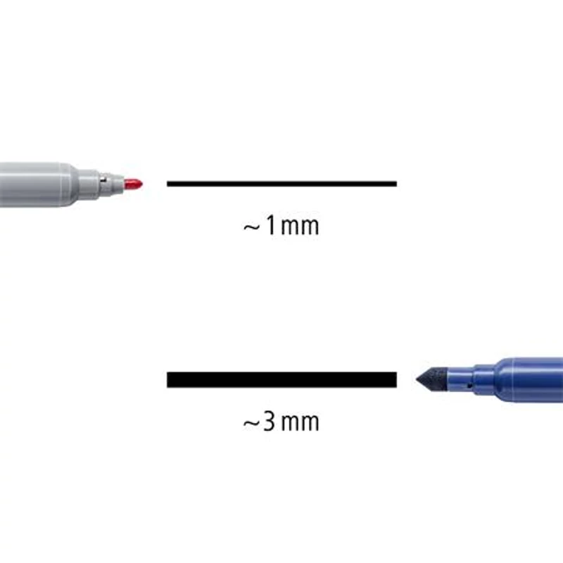 Filctoll készlet, 1 / 3 mm, kétvégű, STAEDTLER® "3280", 20 különböző szín