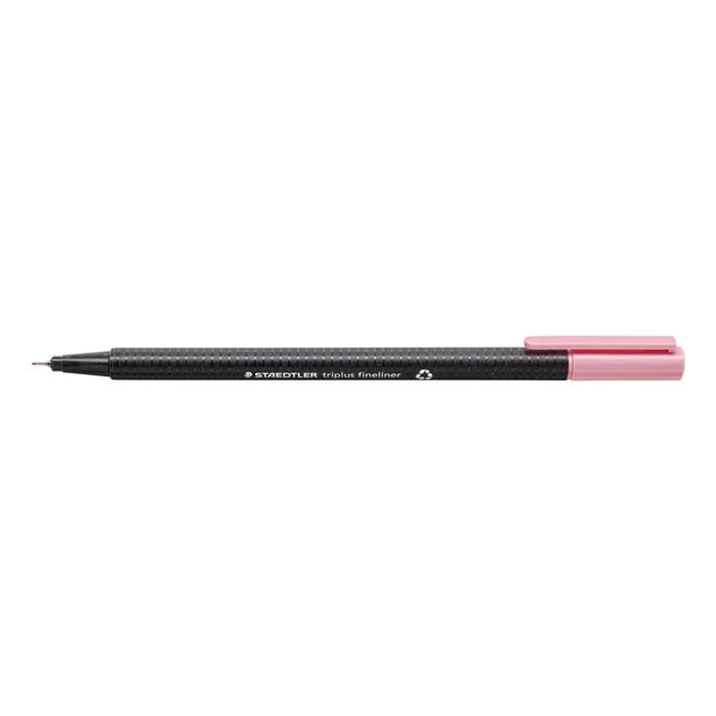 Tűfilc, 0,3 mm, STAEDTLER "Triplus 334", rózsaszín