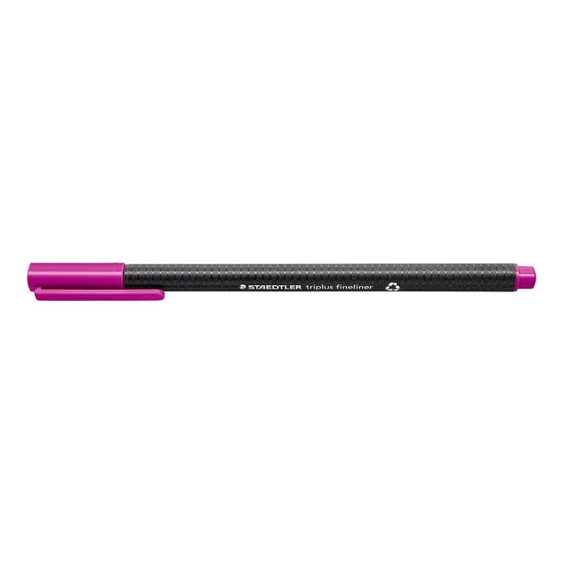 Tűfilc, 0,3 mm, STAEDTLER "Triplus 334", sötétmályva