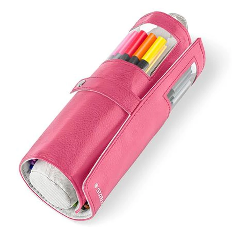 Tűfilc készlet feltekerhető tolltartóban vegyes színekben, 0,3 mm, STAEDTLER "Triplus® 334", 20 különböző szín