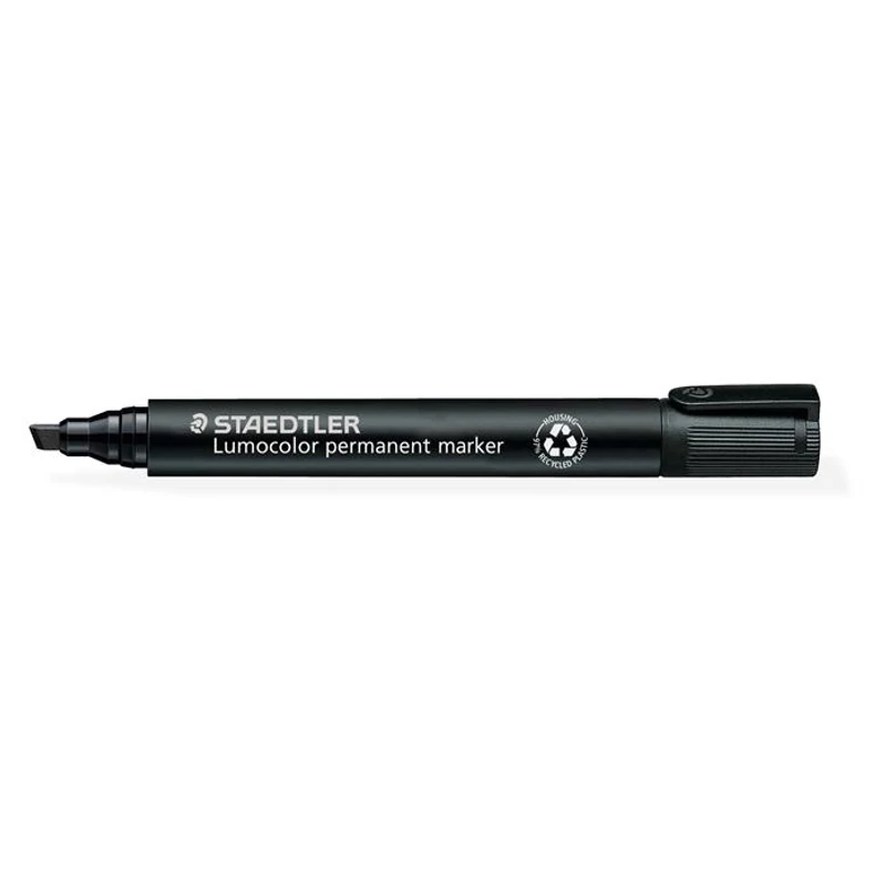 Alkoholos marker, 2-5 mm, vágott, STAEDTLER "Lumocolor® 350", fekete