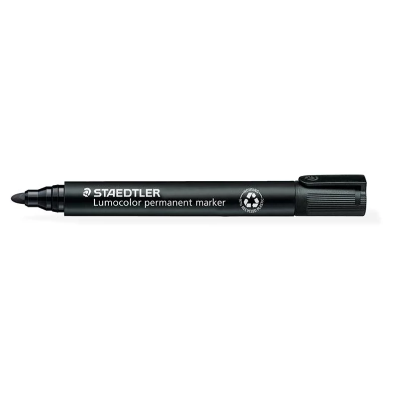 Alkoholos marker, 2 mm, kúpos, STAEDTLER "Lumocolor® 352", fekete