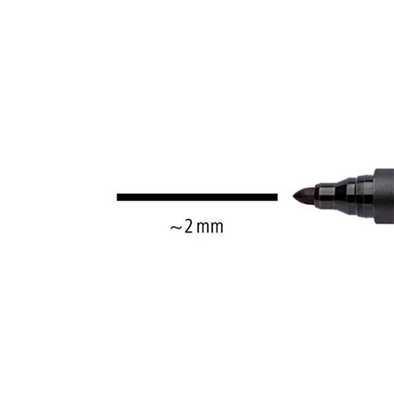 Alkoholos marker készlet, 2 mm, kúpos, STAEDTLER "Lumocolor® 352", 6 különböző szín