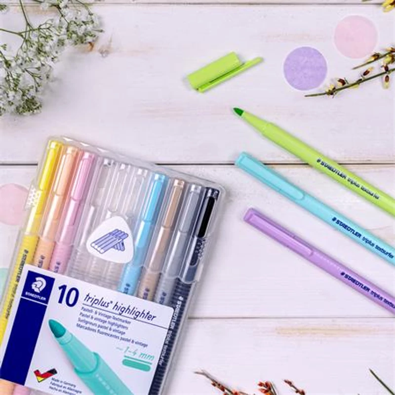 Szövegkiemelő készlet, 1-4 mm, STAEDTLER "362 C", 10 különböző szín