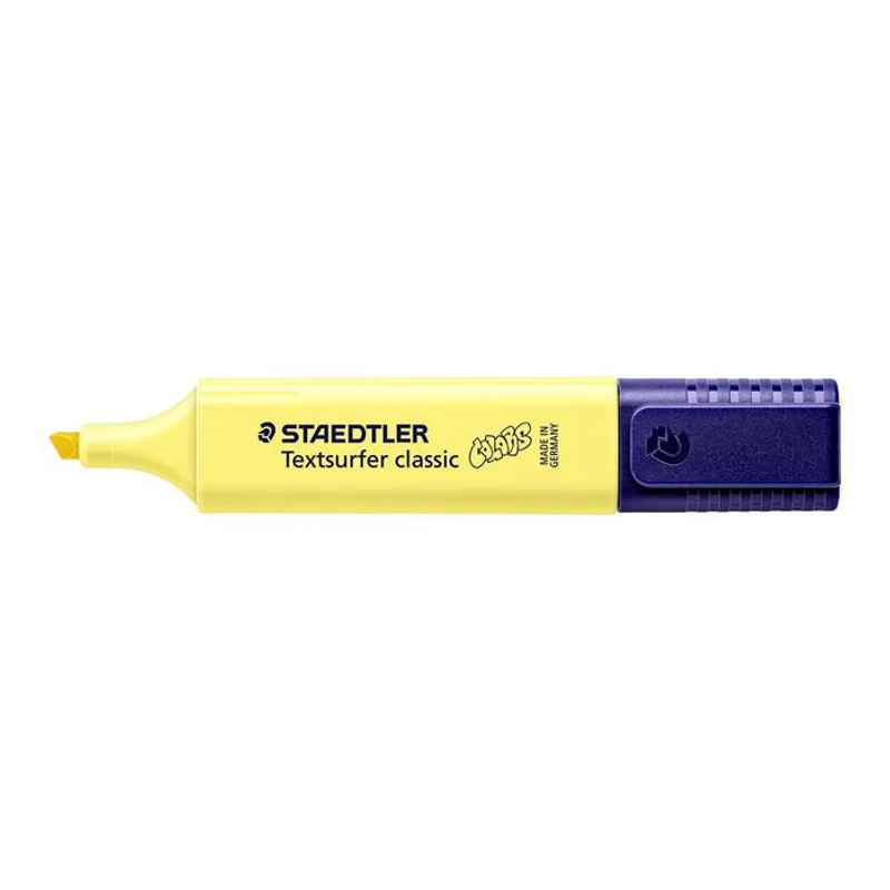 Szövegkiemelő, 1-5 mm, STAEDTLER "Textsurfer Classic Pastel 364 C", sárga,Szövegkiemelő, 1-5 mm, STAEDTLER "Textsurfer Classic Pastel 364 C", sárga
