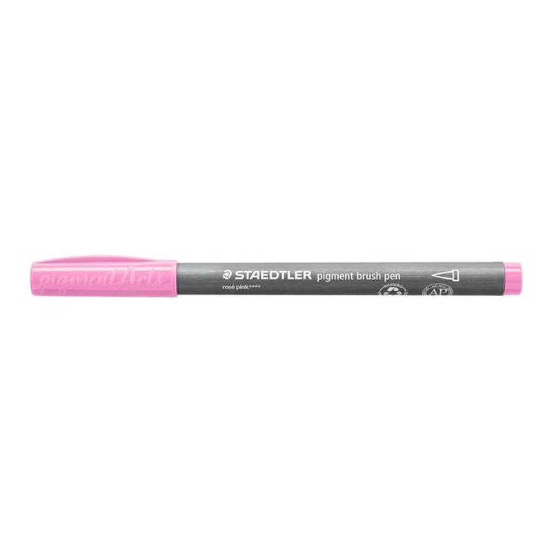 Ecsetirón készlet, STAEDTLER "Pigment brush 371", 12 különböző pasztell szín