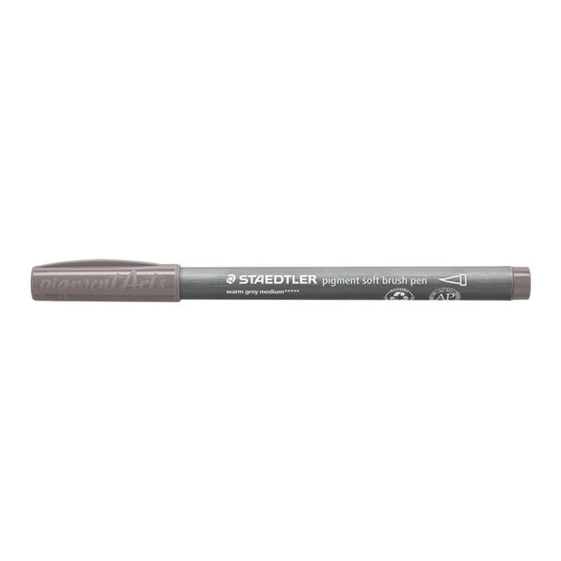 Ecsetirón készlet, STAEDTLER "Pigment 372", 6 különböző fekete és szürke árnyalat