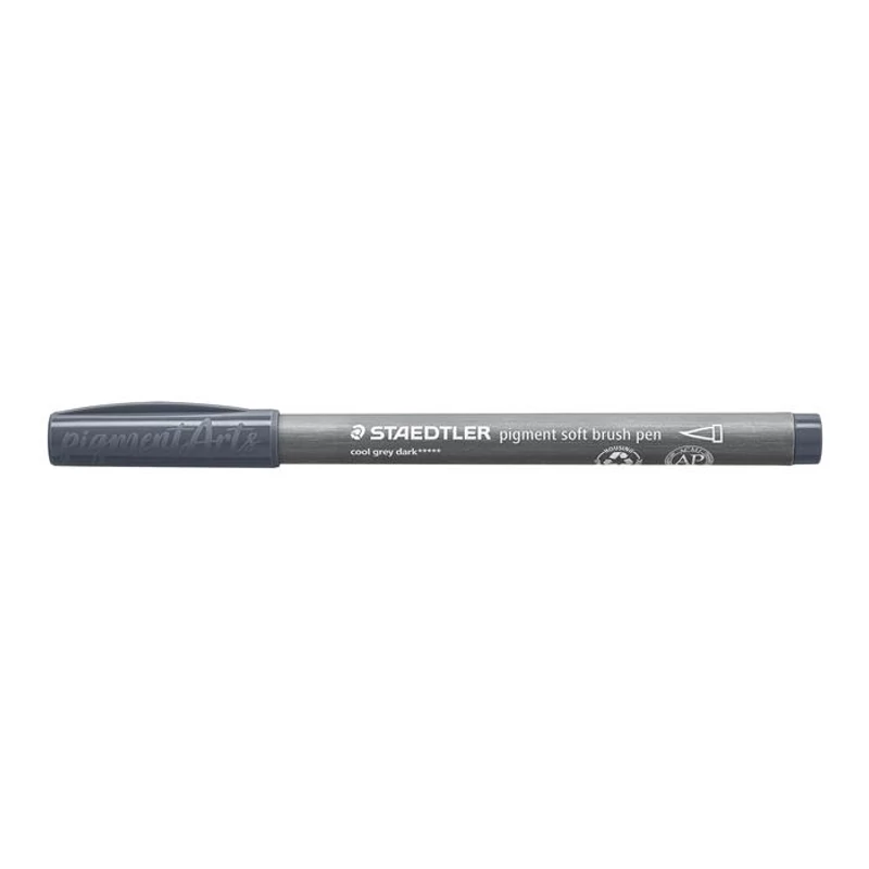 Ecsetirón készlet, STAEDTLER "Pigment 372", 6 különböző fekete és szürke árnyalat