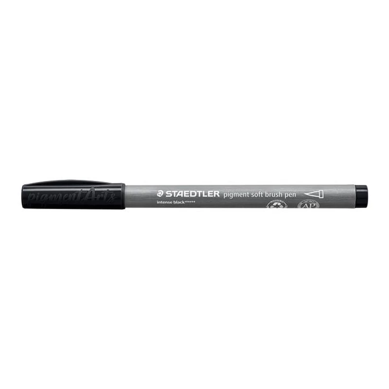 Ecsetirón készlet, STAEDTLER "Pigment 372", 6 különböző fekete és szürke árnyalat