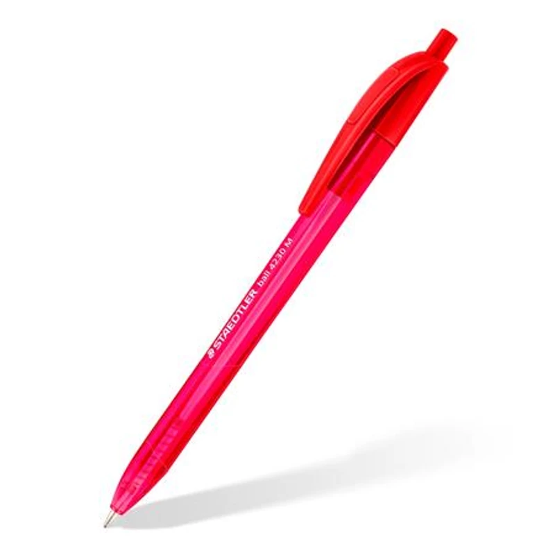Golyóstoll, 1 mm, nyomógombos, STAEDTLER® "4230 M", 8 különböző szín
