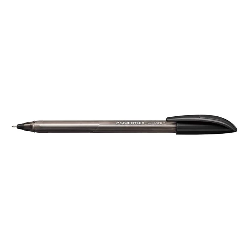 Golyóstoll, 0,3 mm, kupakos, STAEDTLER "Ball 432", fekete,Golyóstoll, 0,3 mm, kupakos, STAEDTLER "Ball 432", fekete