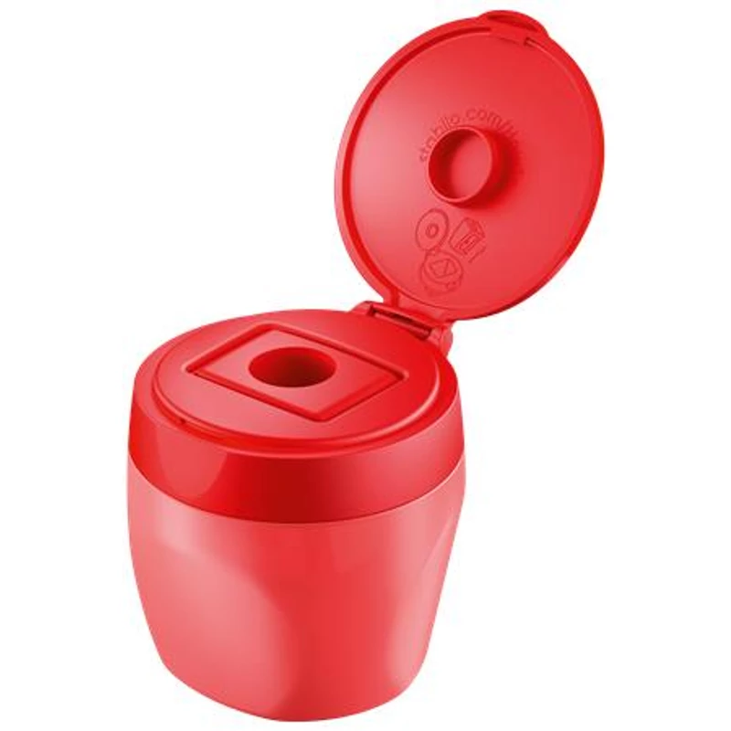 Hegyező, egylyukú, tartályos, STABILO "Woody 3 in 1", piros,Hegyező, egylyukú, tartályos, STABILO "Woody 3 in 1", piros