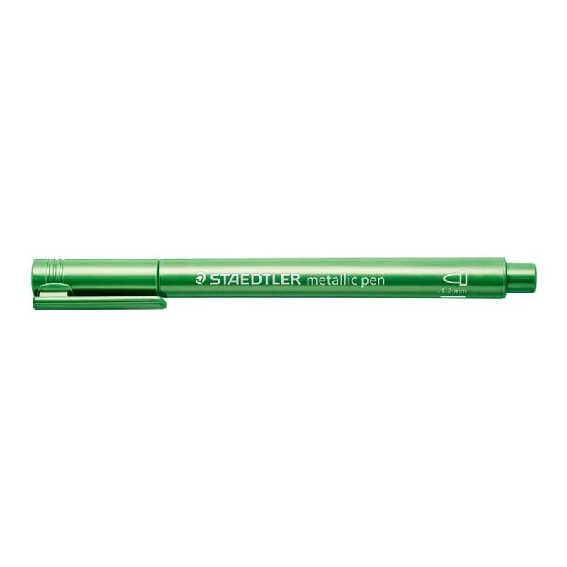 Dekormarker, 1-2 mm, kúpos, STAEDTLER "8323", metálzöld,Dekormarker, 1-2 mm, kúpos, STAEDTLER "8323", metálzöld
