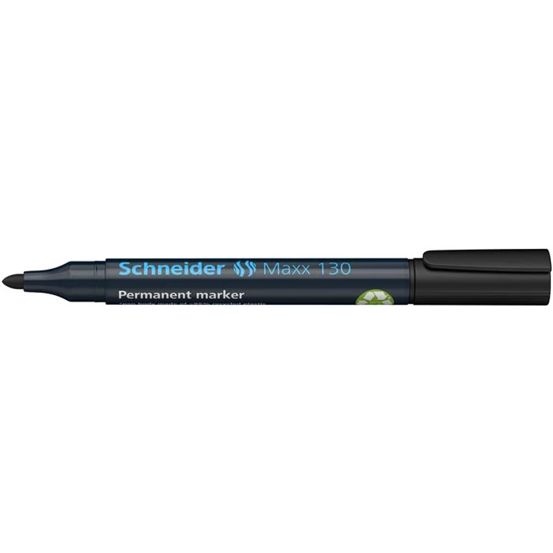 Alkoholos marker, 1-3 mm, kúpos, SCHNEIDER "Maxx 130", fekete