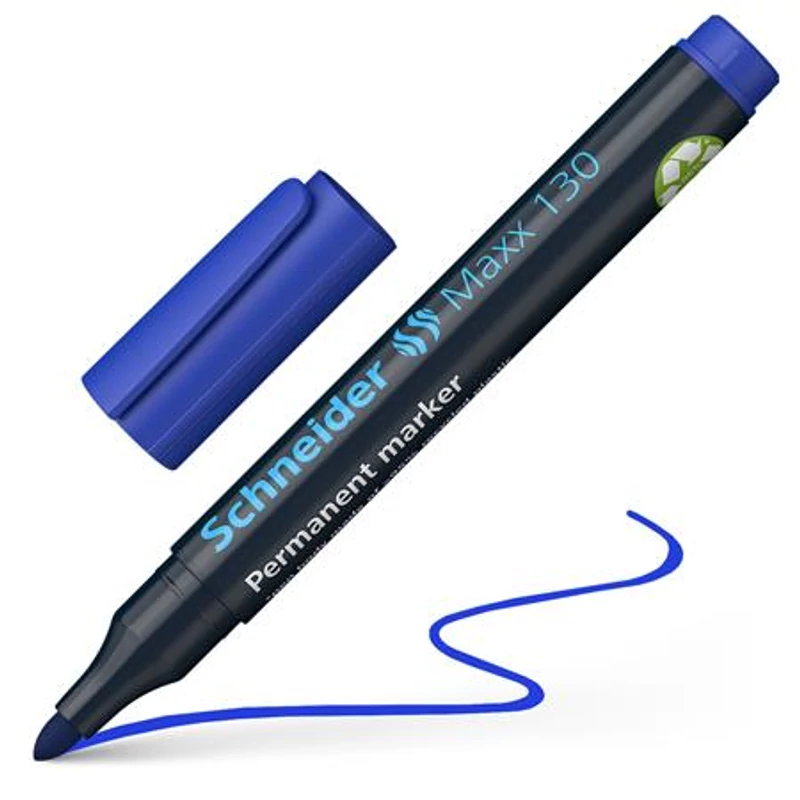 Alkoholos marker, 1-3 mm, kúpos, SCHNEIDER "Maxx 130", kék