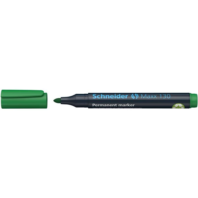 Alkoholos marker, 1-3 mm, kúpos, SCHNEIDER "Maxx 130", zöld,Alkoholos marker, 1-3 mm, kúpos, SCHNEIDER "Maxx 130", zöld