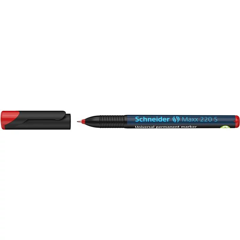 Alkoholos marker, OHP, 0,4 mm, SCHNEIDER "Maxx 220 S", piros