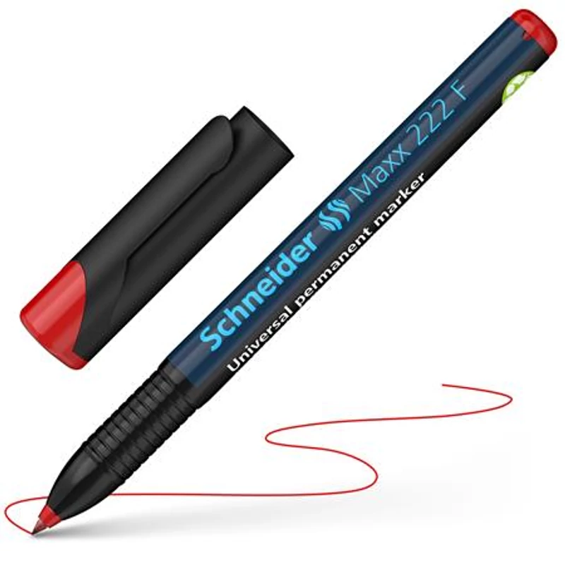 Alkoholos marker, OHP, 0,7 mm, SCHNEIDER "Maxx 222 F", piros