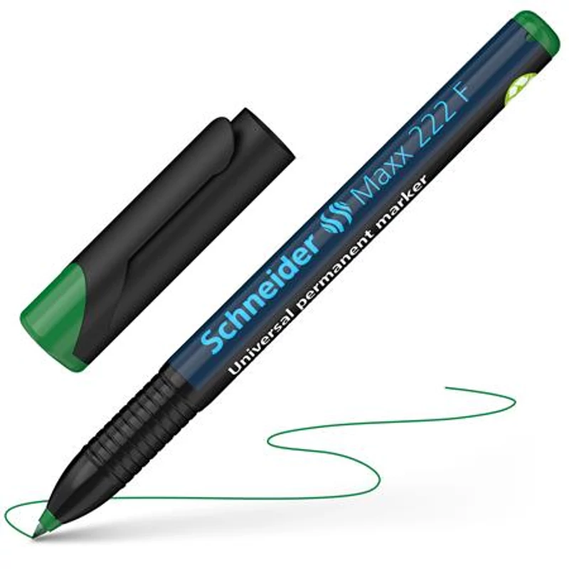 Alkoholos marker, OHP, 0,7 mm, SCHNEIDER "Maxx 222 F", zöld