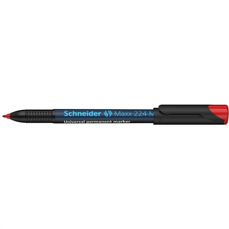 Alkoholos marker, OHP, 1 mm, SCHNEIDER "Maxx 224 M", piros