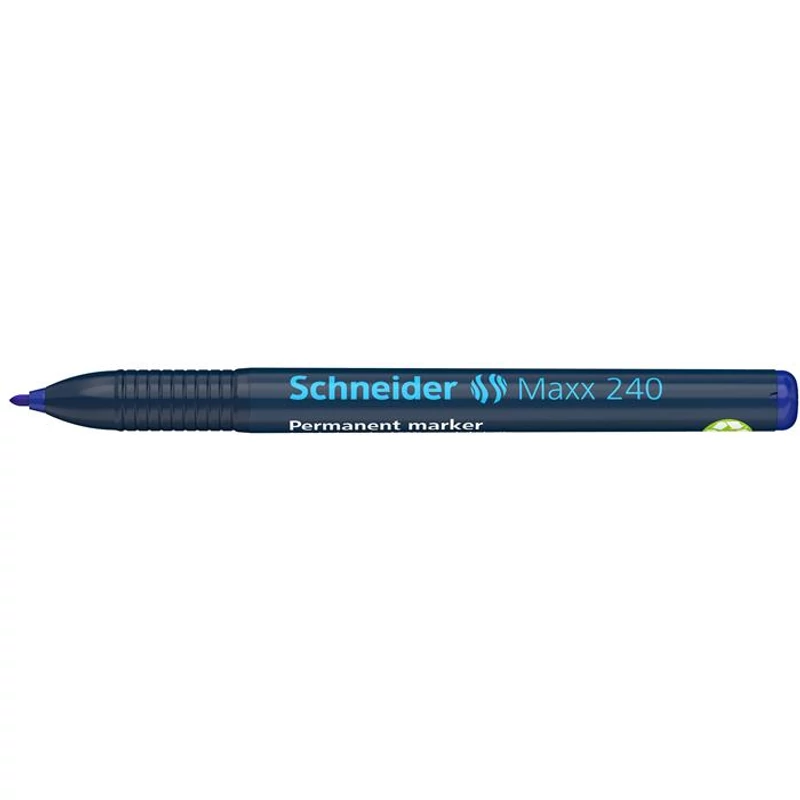 Alkoholos marker, 1-2 mm, kúpos, SCHNEIDER "Maxx 240", kék