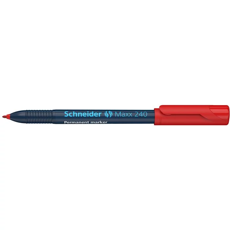 Alkoholos marker, 1-2 mm, kúpos, SCHNEIDER "Maxx 240", piros