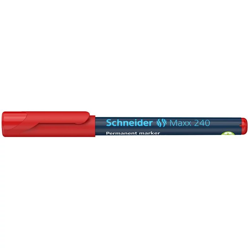 Alkoholos marker, 1-2 mm, kúpos, SCHNEIDER "Maxx 240", piros